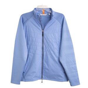 Peter Millar Merge Elite Hybrid Golf Jacket Bondi Blue Men's Sz L MSRP $230